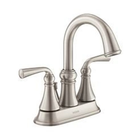 Wetherly Spot Resist Brushed Nickel Two-Handle High Arc Bathroom Faucet -  MOEN, WS84850SRN